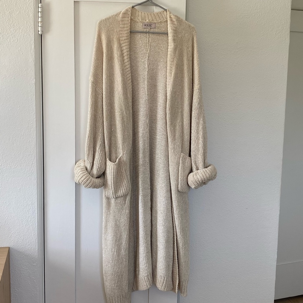 House of CB Oversized Chenille Cardigan Duster